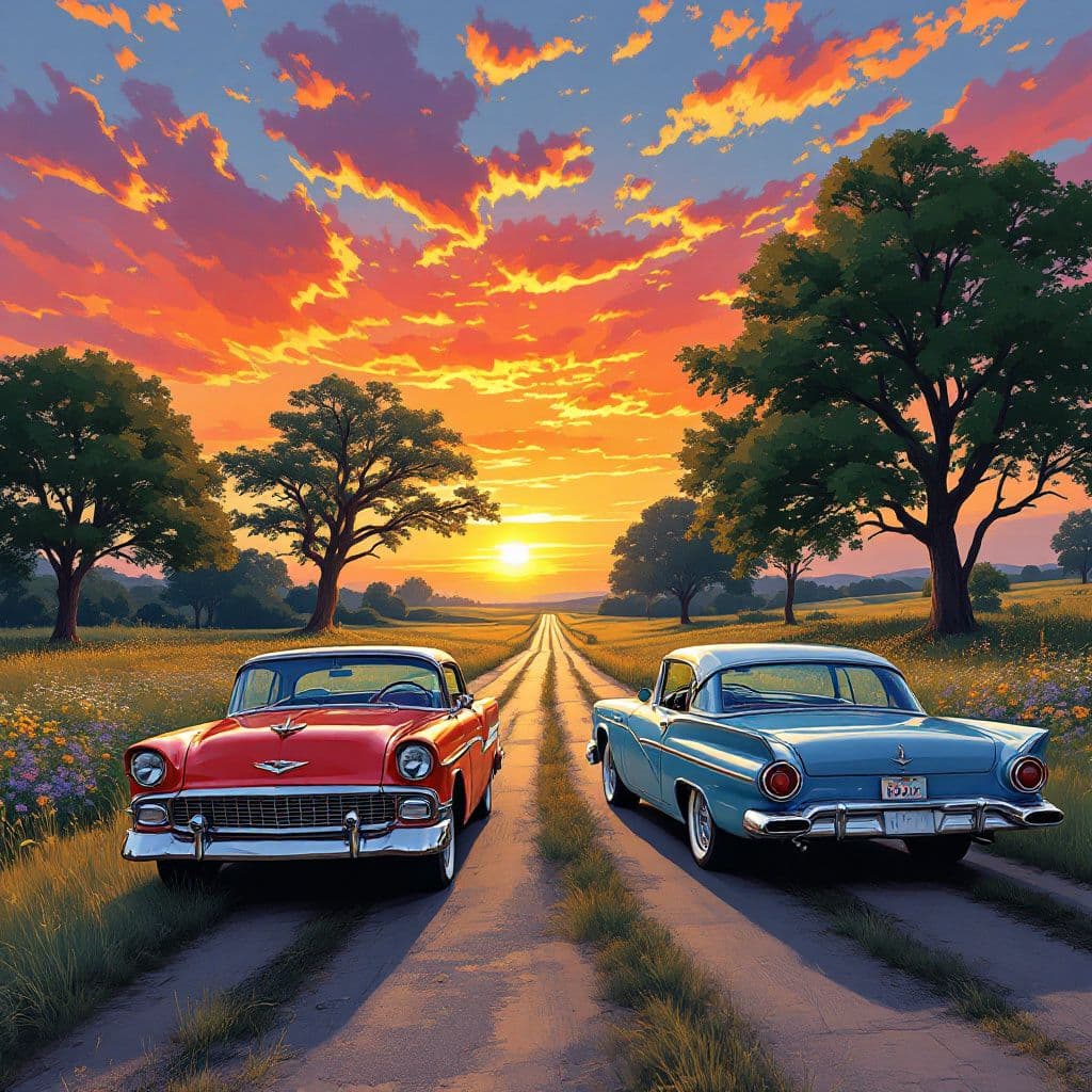 Americana AI Album Cover