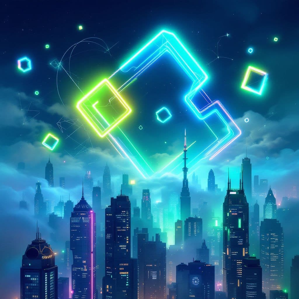 Synth-Pop AI Album Cover