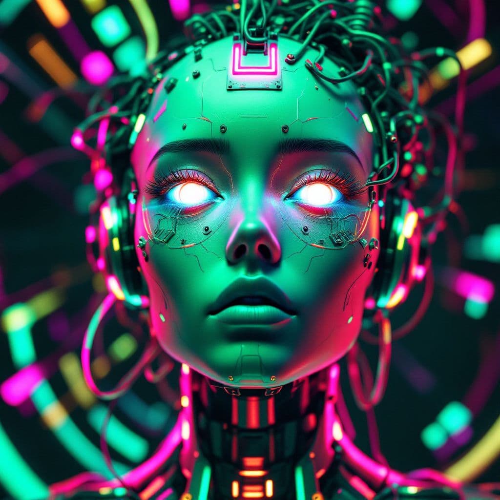 Techno AI Album Cover