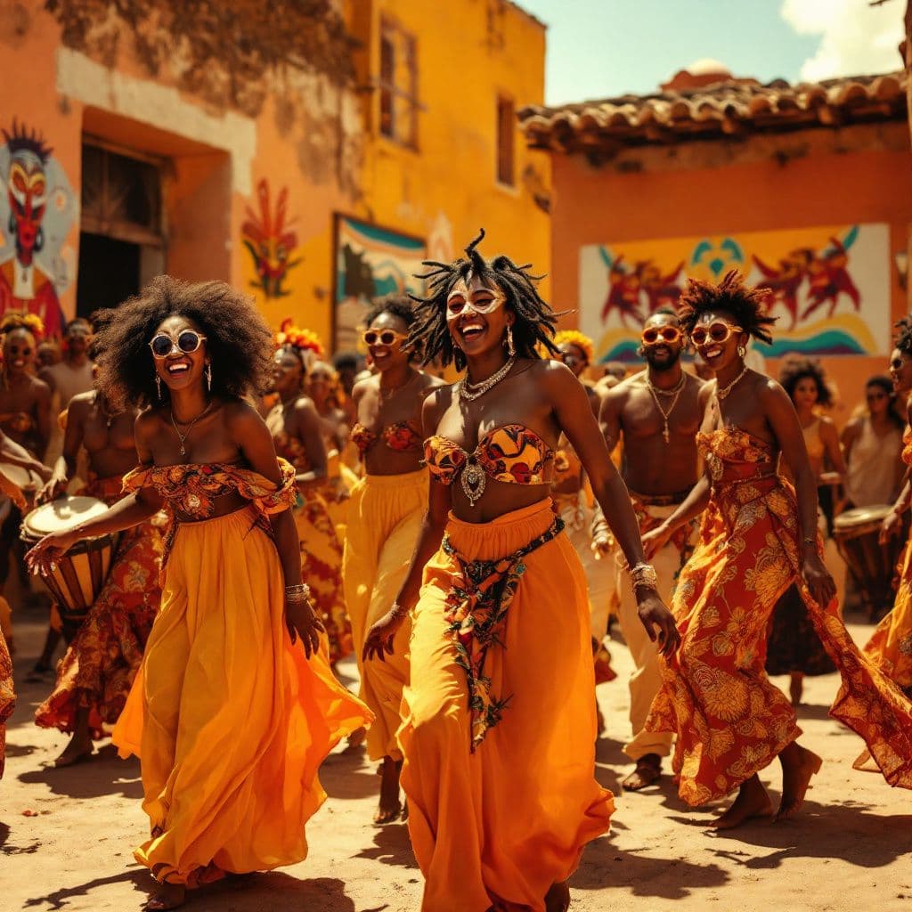 Afrobeat AI Album Cover