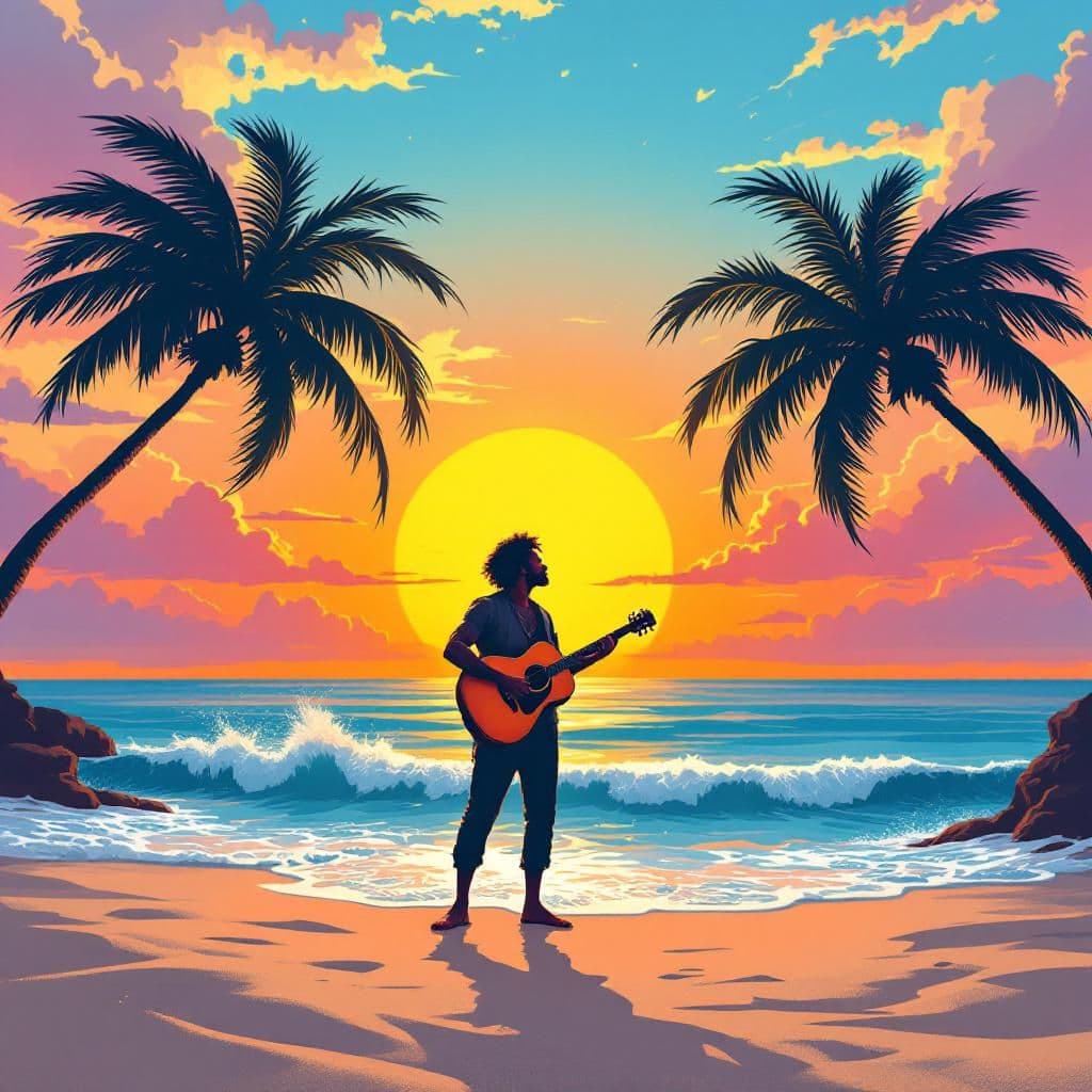 Reggae AI Album Cover