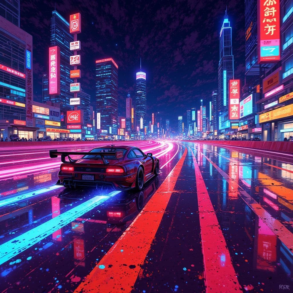 Techno AI Album Cover