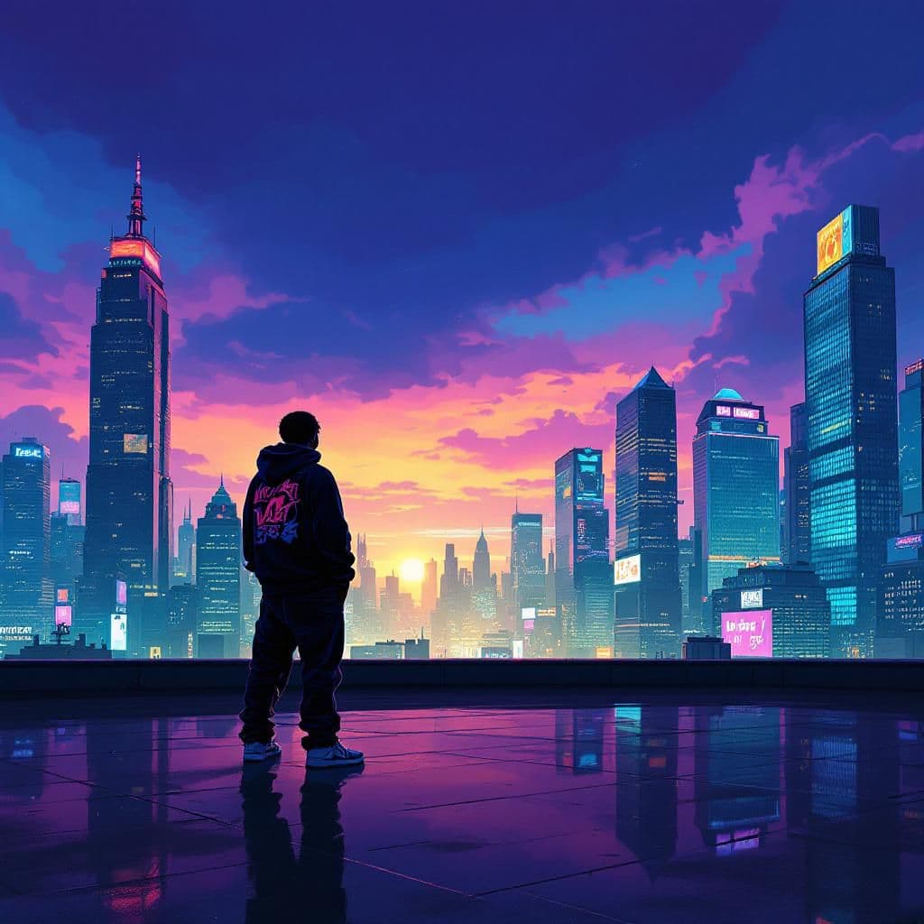 Hip-Hop AI Album Cover