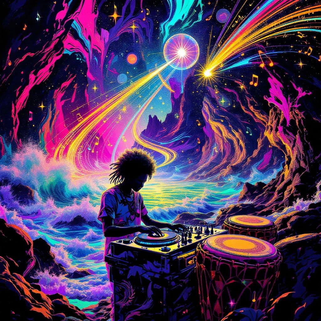 Afrobeat AI Album Cover