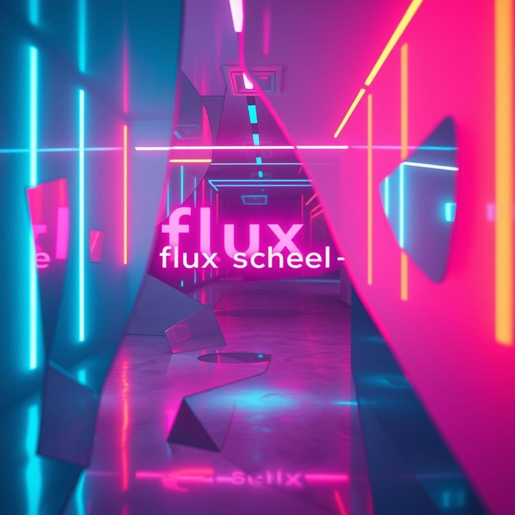 House AI Album Cover — A minimalist design featuring a sleek silhouette of a dancer in motion against an ethereal background, with the title "flux schnell" elegantly placed in bold typography; soft, glowing lights and fluid shapes, creating a sense of freedom and flow, 8k resolution