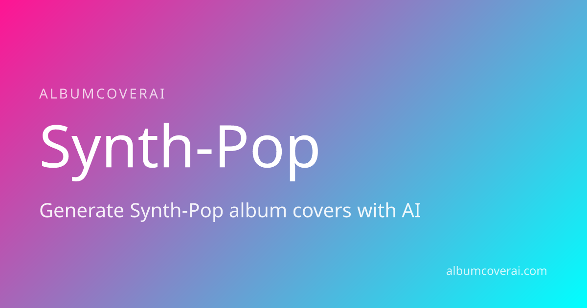 Synth-Pop Album Cover Generator | Create Retro-Future Album Art